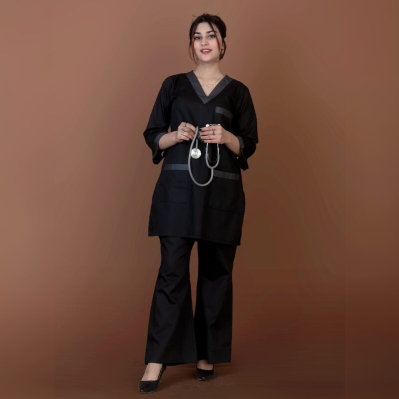 Elite Contrast V-Neck Scrub Set