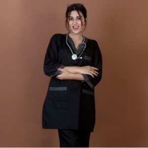 Elite Contrast V-Neck Scrub Set