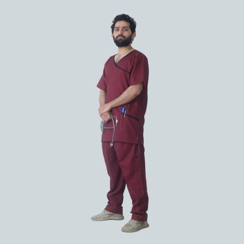 Wrap-Style V-Neck Scrub Set - Image 5